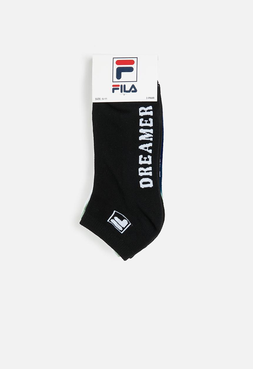 FILA - Rio ankle sock 3 pack - multi 