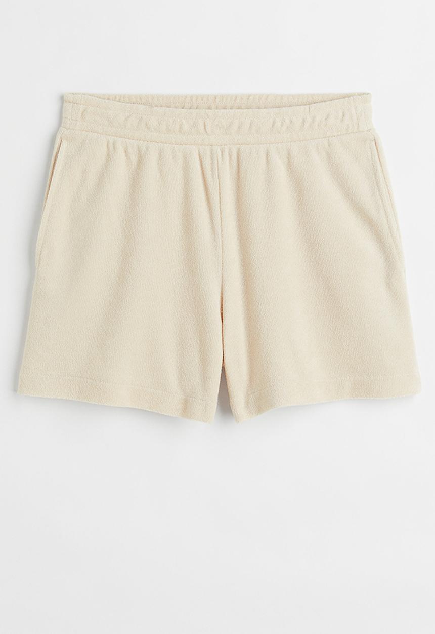 H&M - Terry shorts - light beige