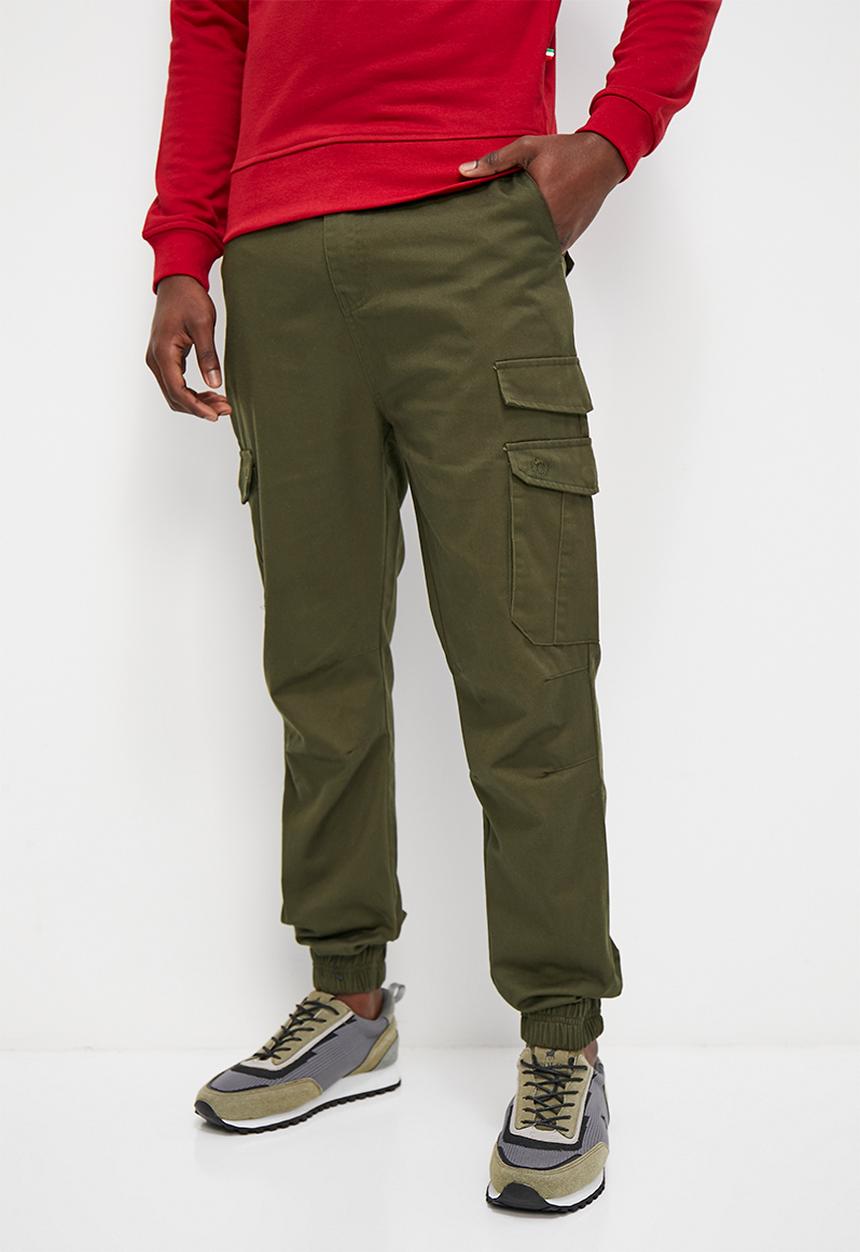 Verana - Twill jogger fashion slim pants - fatigue