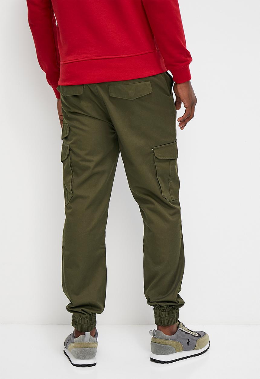 Verana - Twill jogger fashion slim pants - fatigue