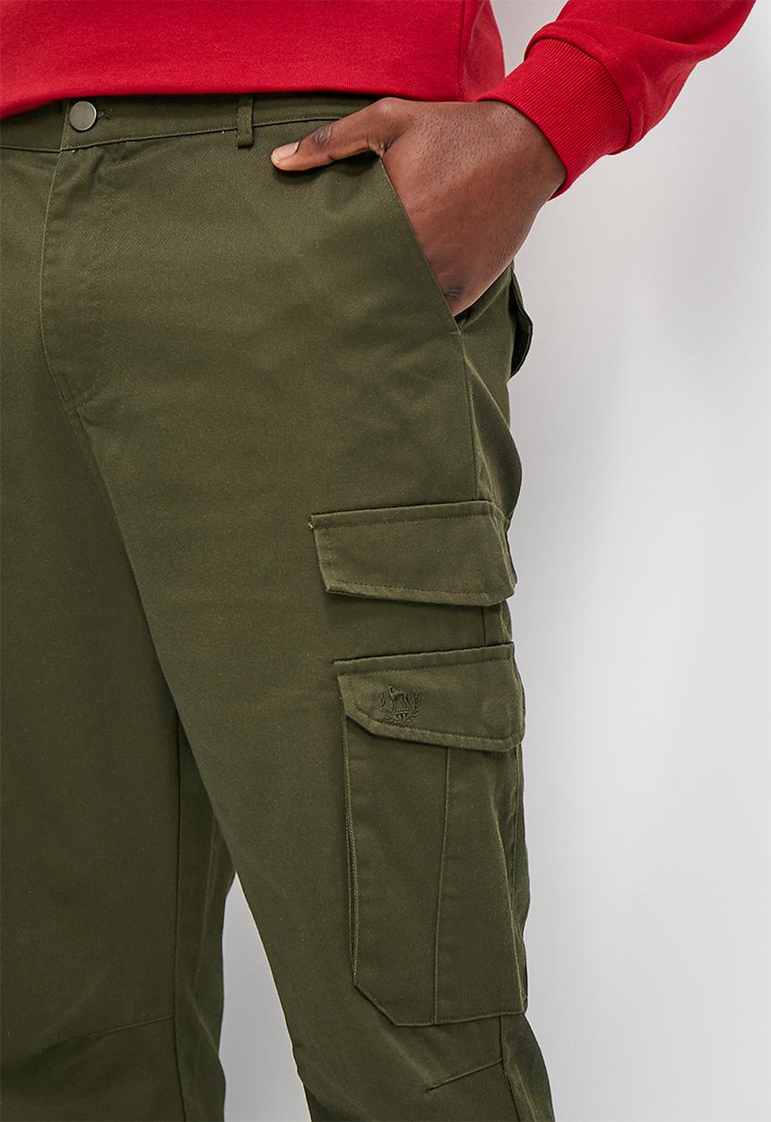 Verana - Twill jogger fashion slim pants - fatigue