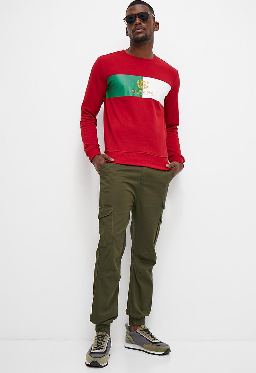 Verana - Twill jogger fashion slim pants - fatigue