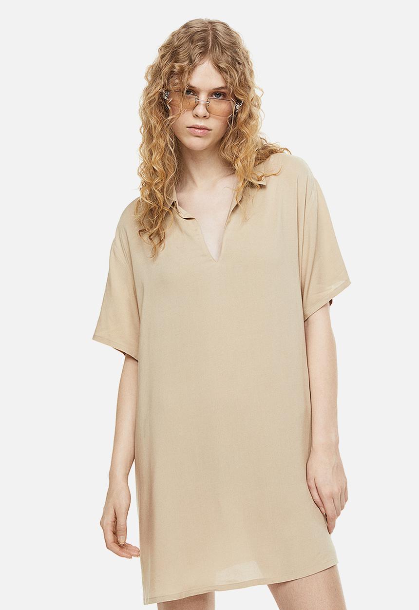 H&M - Popover shirt dress - beige