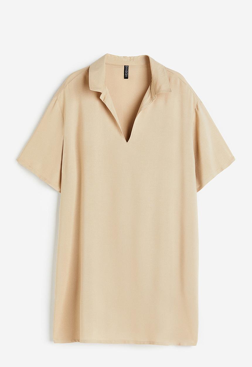 H&M - Popover shirt dress - beige