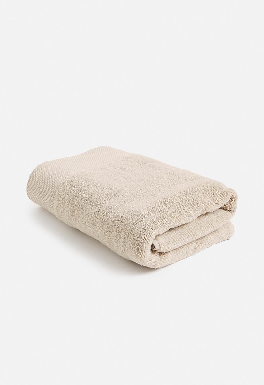 Hertex Haus - Luxor bath towel - limestone