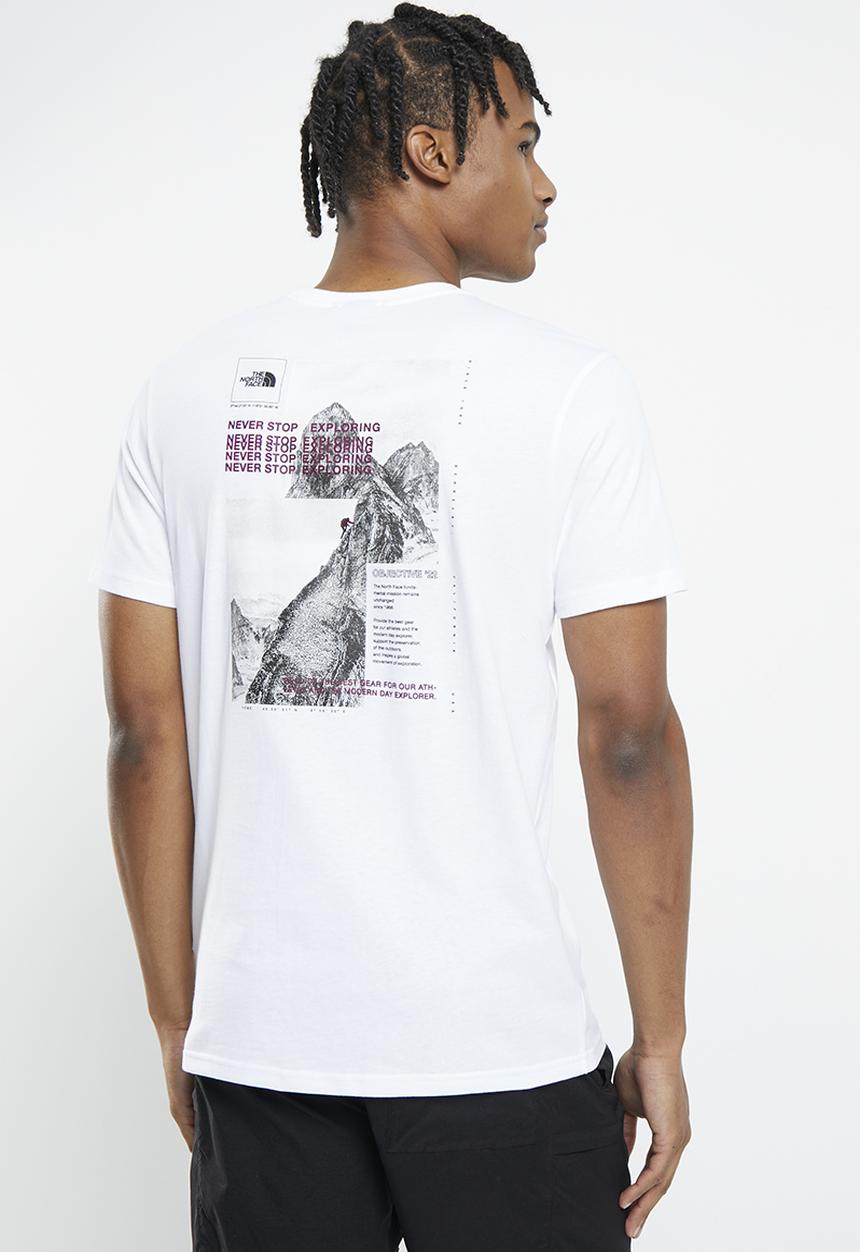 The North Face - M short sleeve collage tee - tnf white/boysenberry 