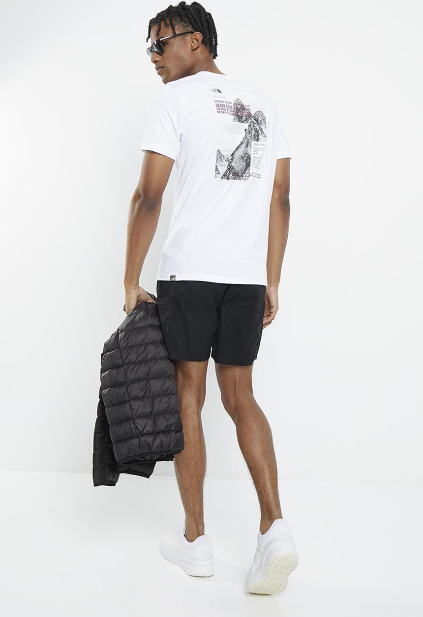 The North Face - M short sleeve collage tee - tnf white/boysenberry 