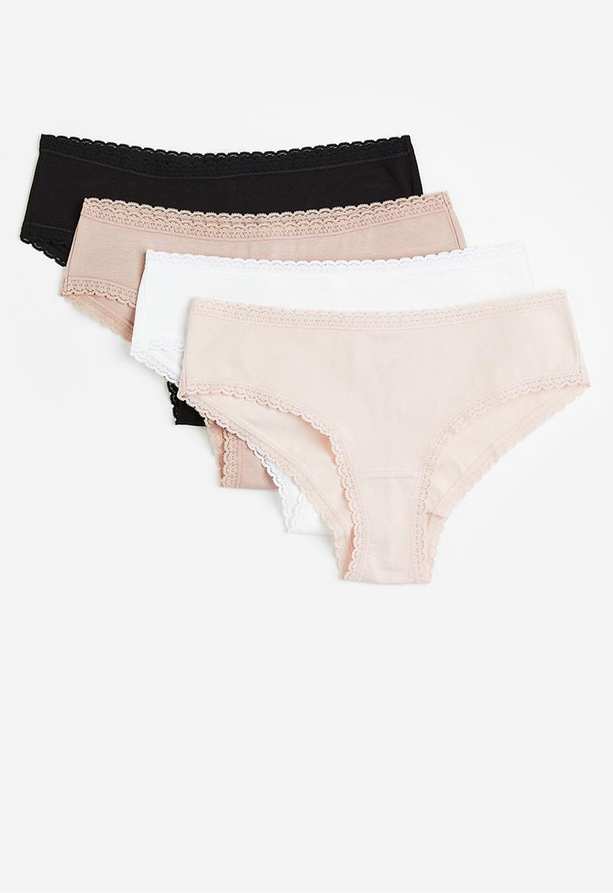 H&M - 4 Pack microfibre hipsters - multi 