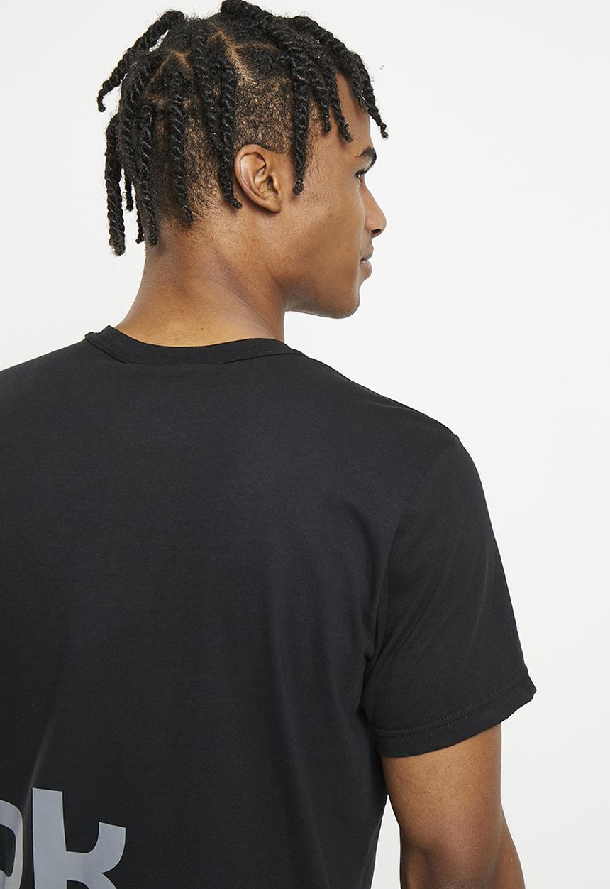 Reebok - Gs side vector short sleeve - black 