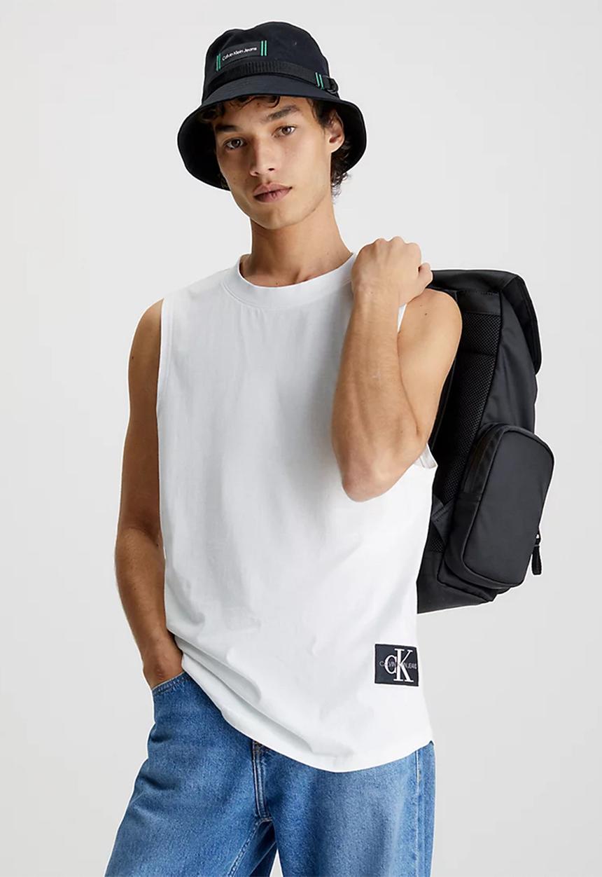 Calvin Klein - Monologo badge tank top - bright white