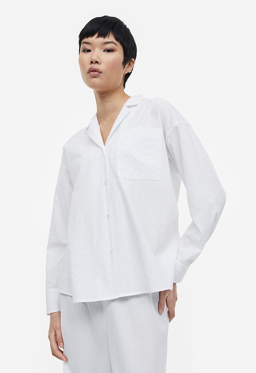 H&M - Jacquard-weave pyjamas - white