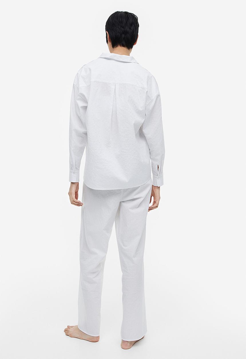 H&M - Jacquard-weave pyjamas - white