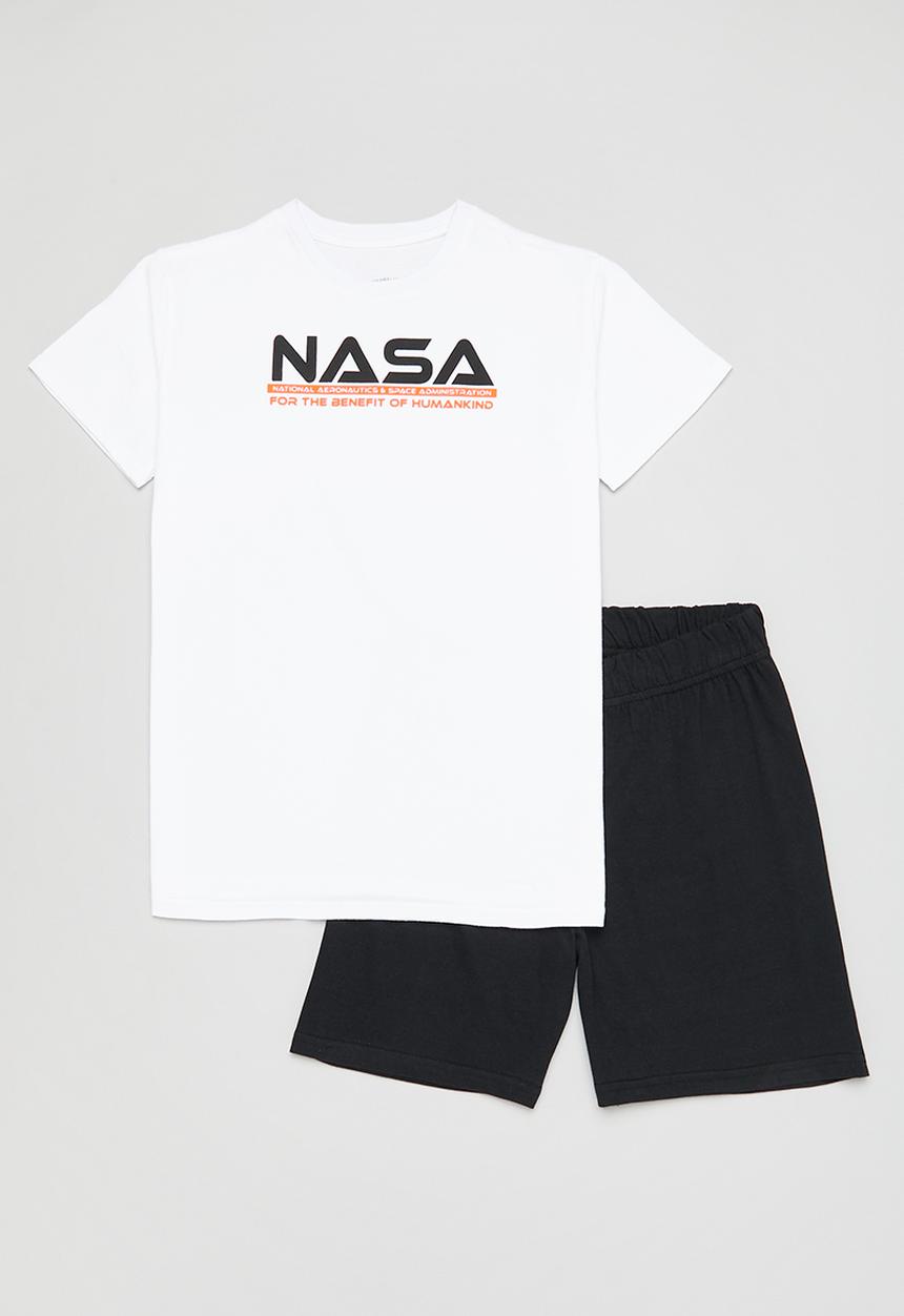 Superbalist - NASA summer pj set - black/white