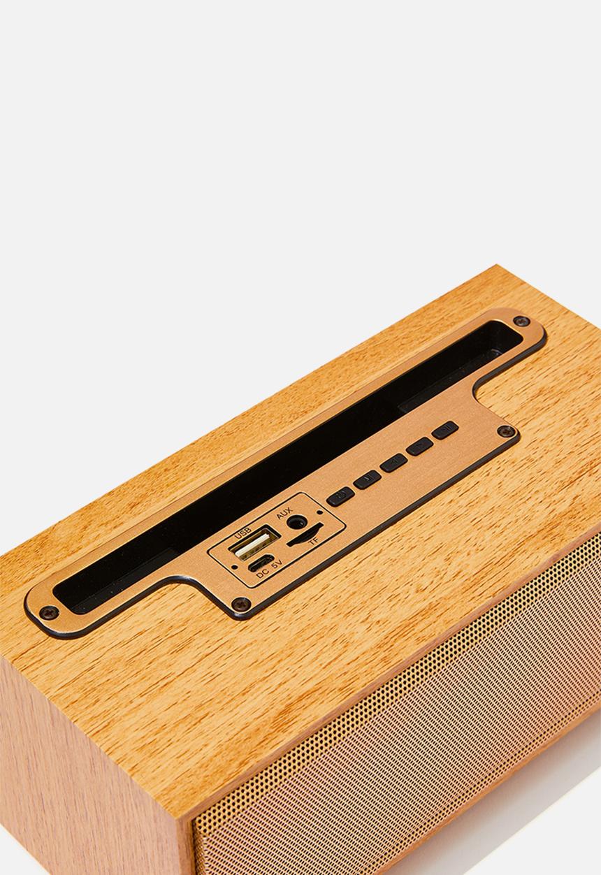 Typo - Heritage wireless home speaker - woodgrain