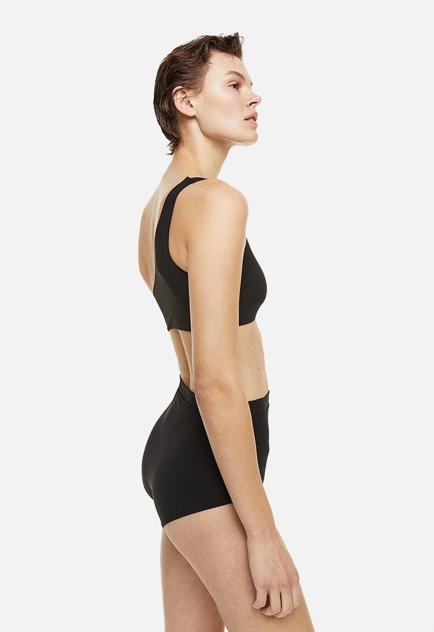 H&M - One-shoulder bikini top - black