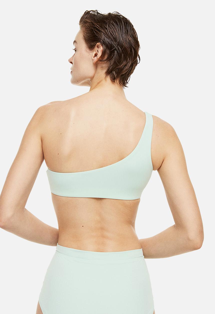 H&M - One-shoulder bikini top - mint green