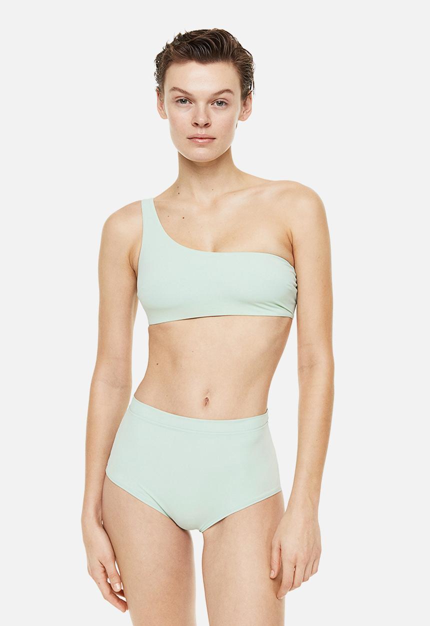 H&M - One-shoulder bikini top - mint green