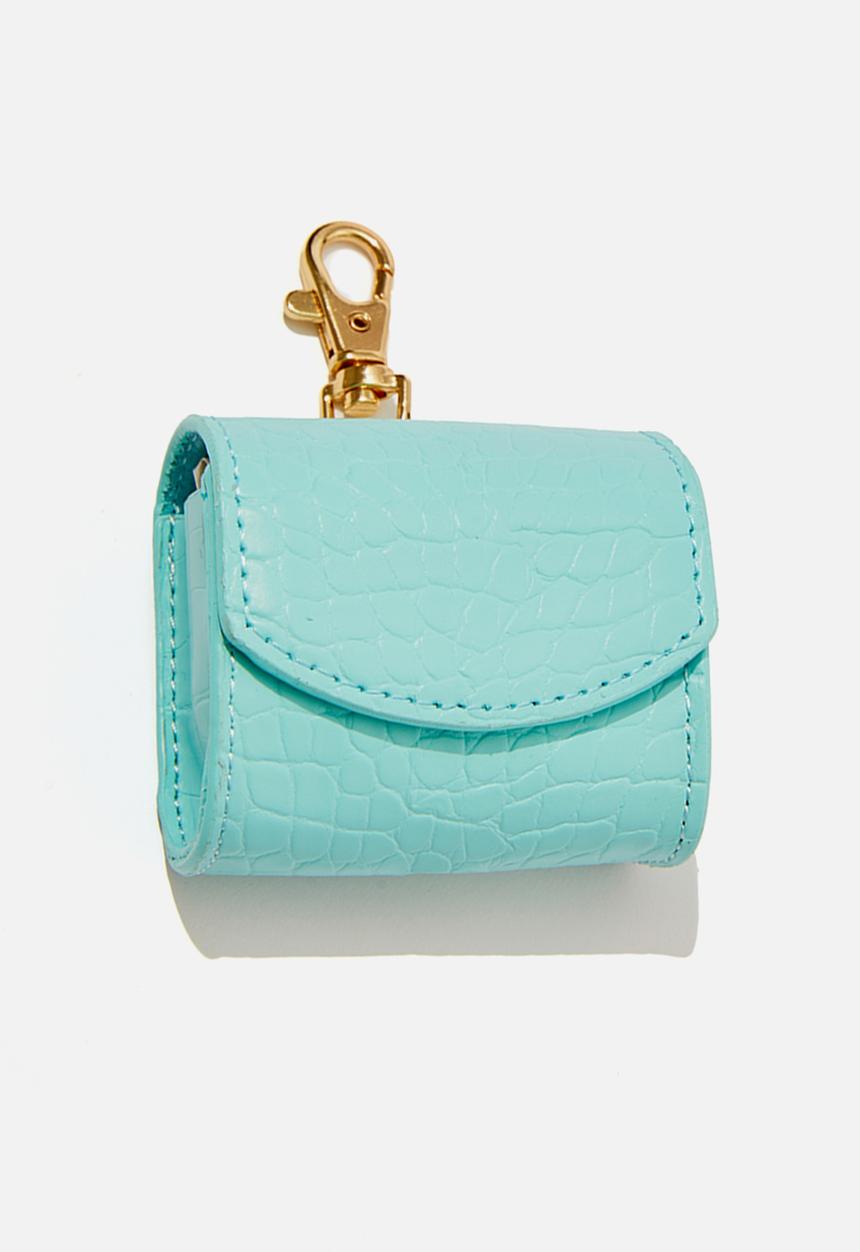 Typo - Tech pouch - minty skies textured