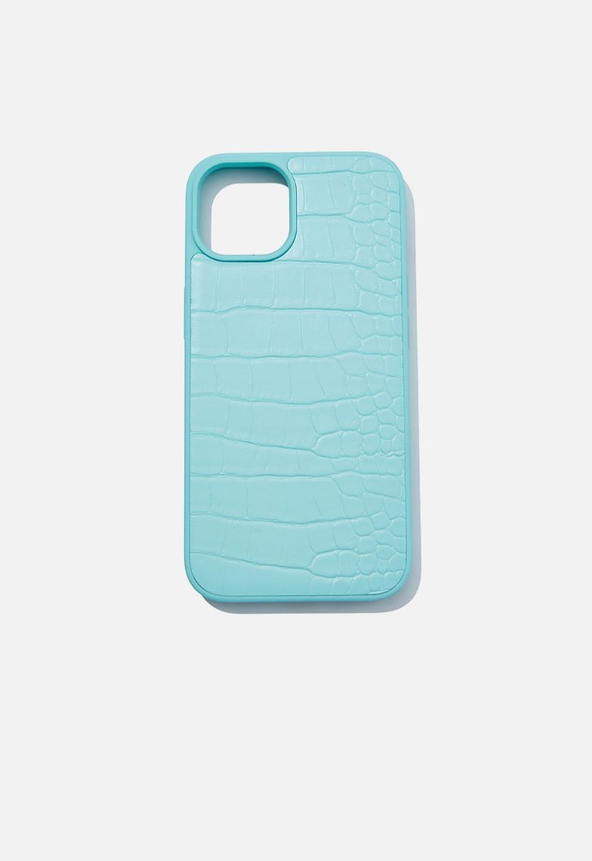 Typo - Premium cross body phone case iphone 13/14 - minty skies