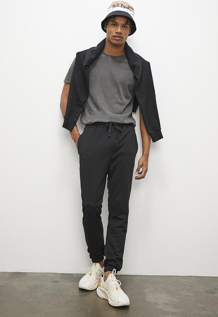 STYLE REPUBLIC - Loose fit sweat pant - black