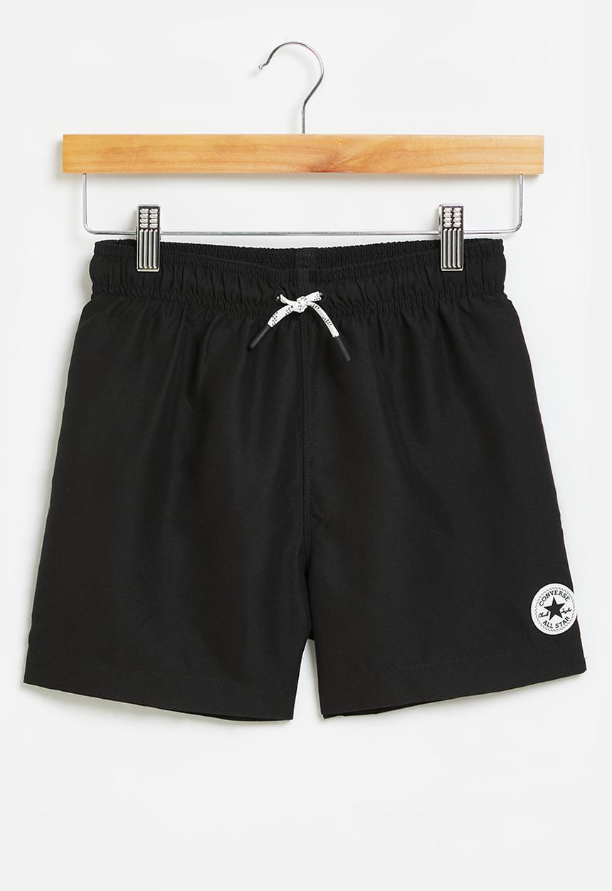 Converse - Teen core pull-on swim trunk - black