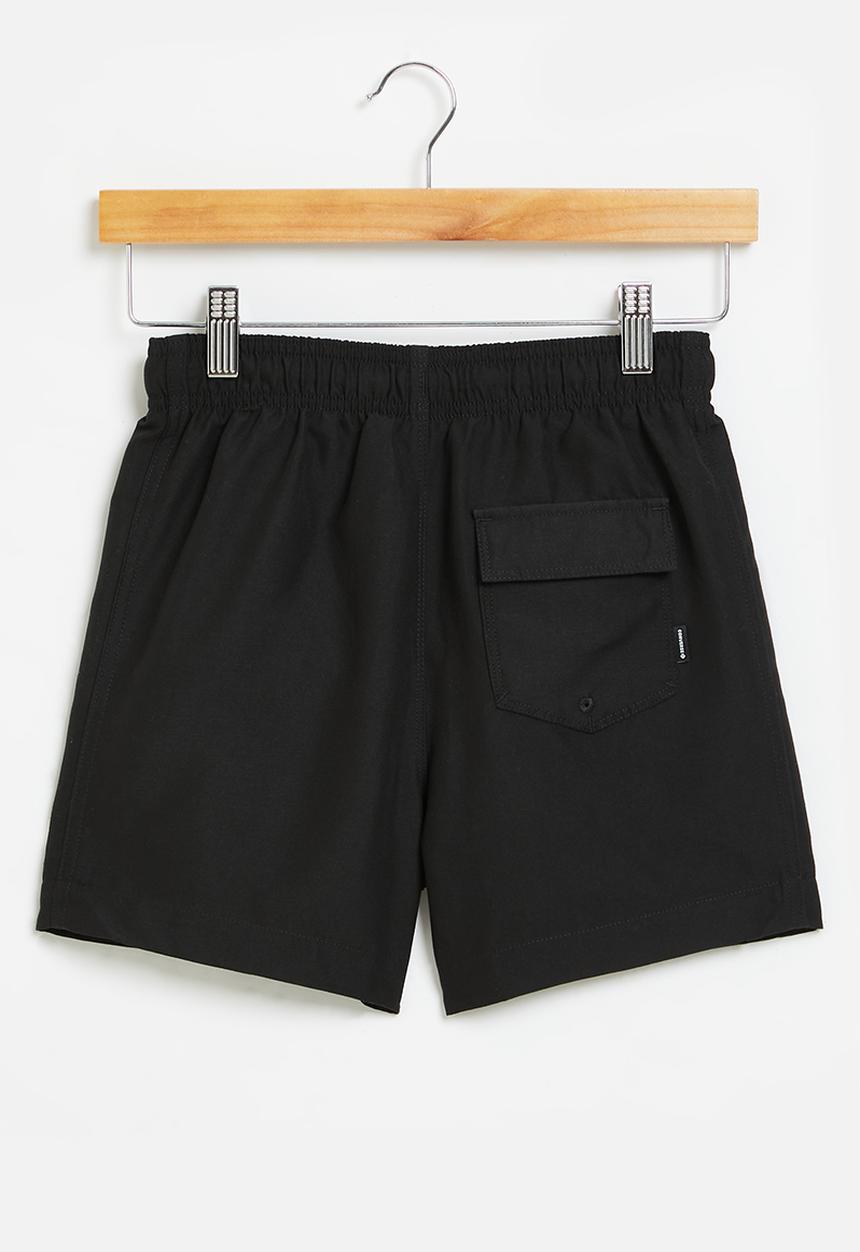 Converse - Teen core pull-on swim trunk - black