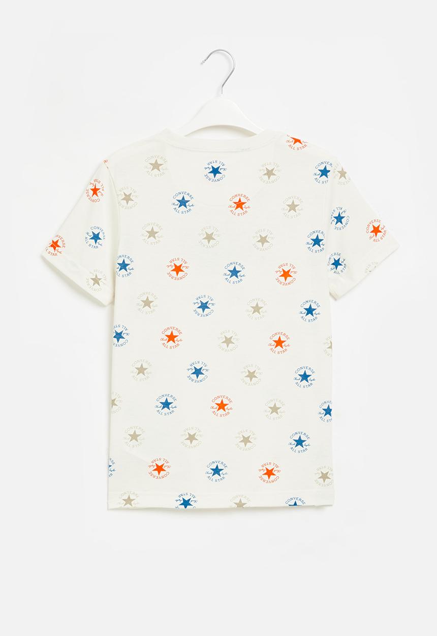 Converse - Teen All star aop short sleeve tee - egret