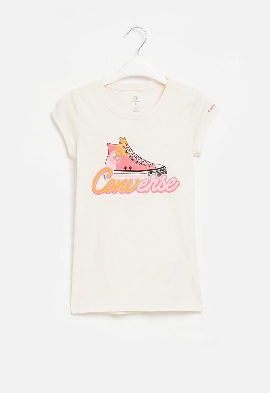Converse - Short sleeve chuck taylor gfx t-shi - egret