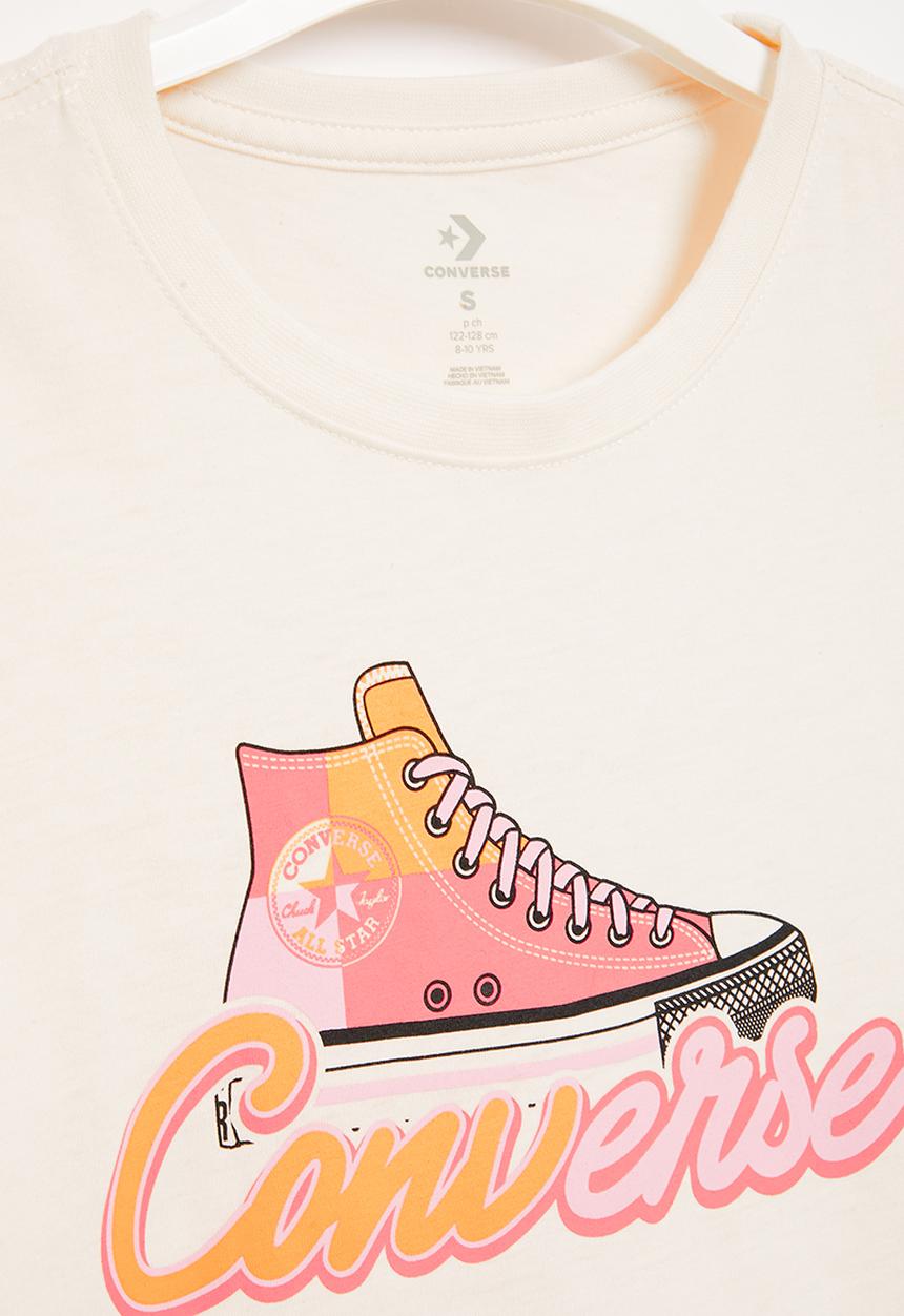 Converse - Short sleeve chuck taylor gfx t-shi - egret