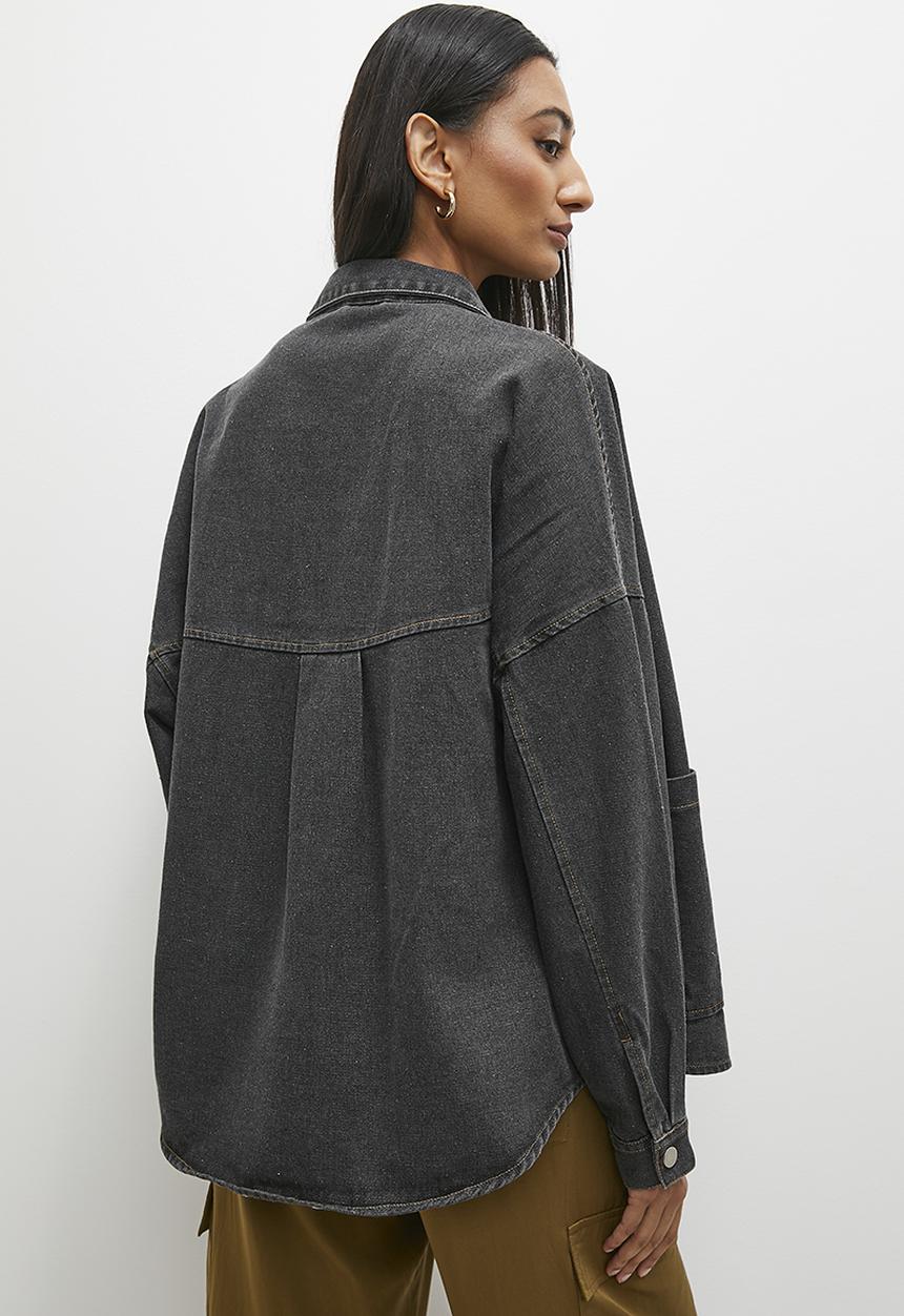 Superbalist - Denim overshirt - black