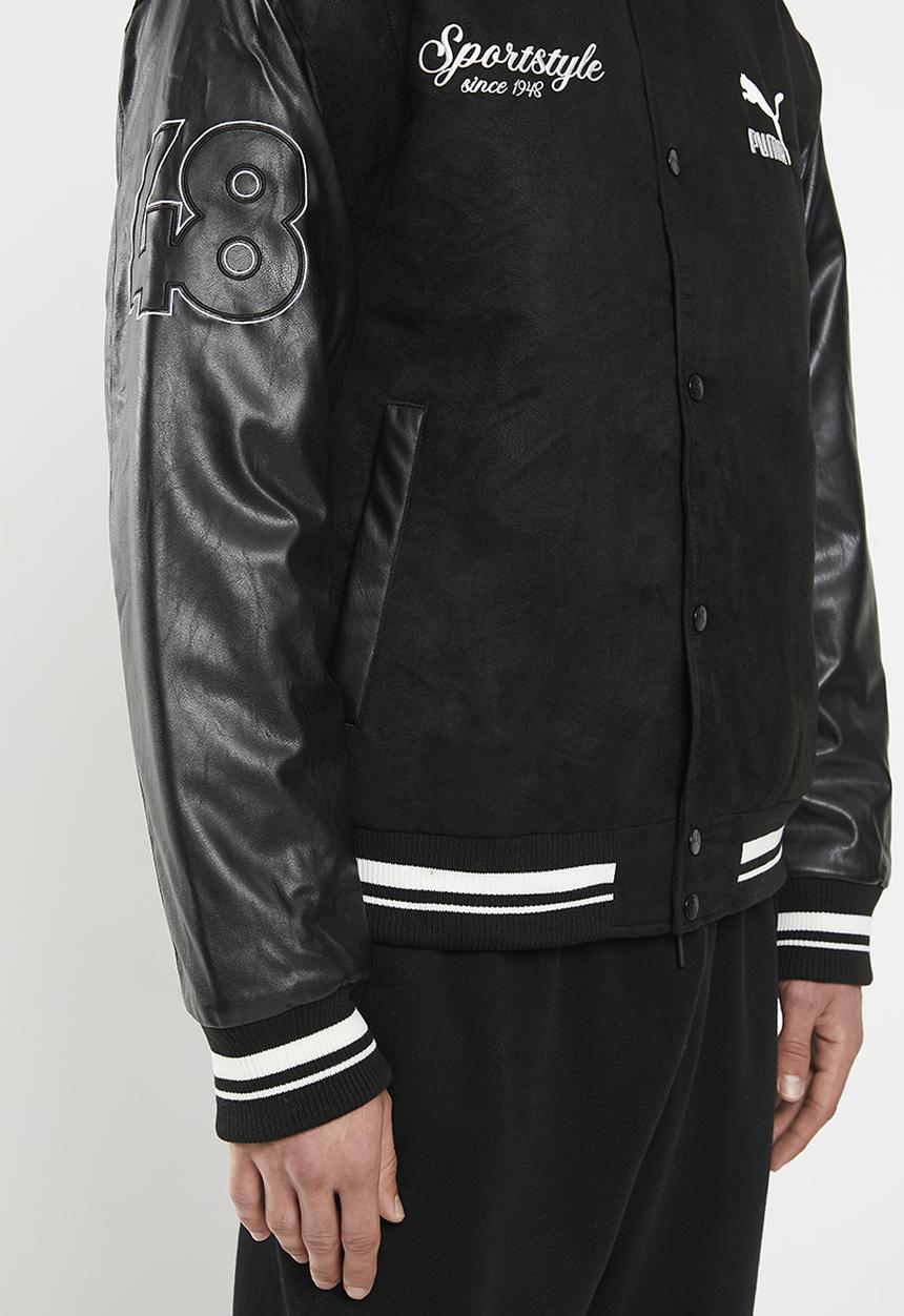 PUMA - Puma team varsity jacket - puma black 