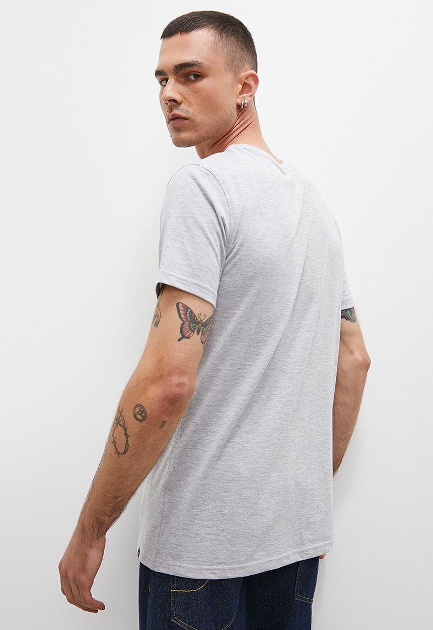 Superbalist - 2 Pack dean bci v-neck tees - black / grey melange