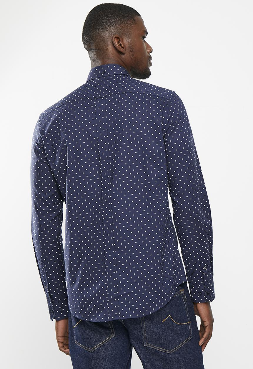 Ben Sherman - Polka dot shirt - dark navy