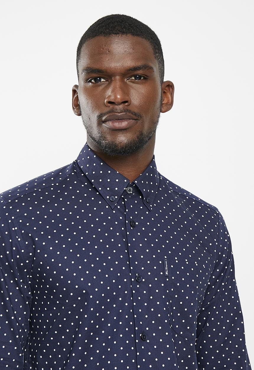 Ben Sherman - Polka dot shirt - dark navy