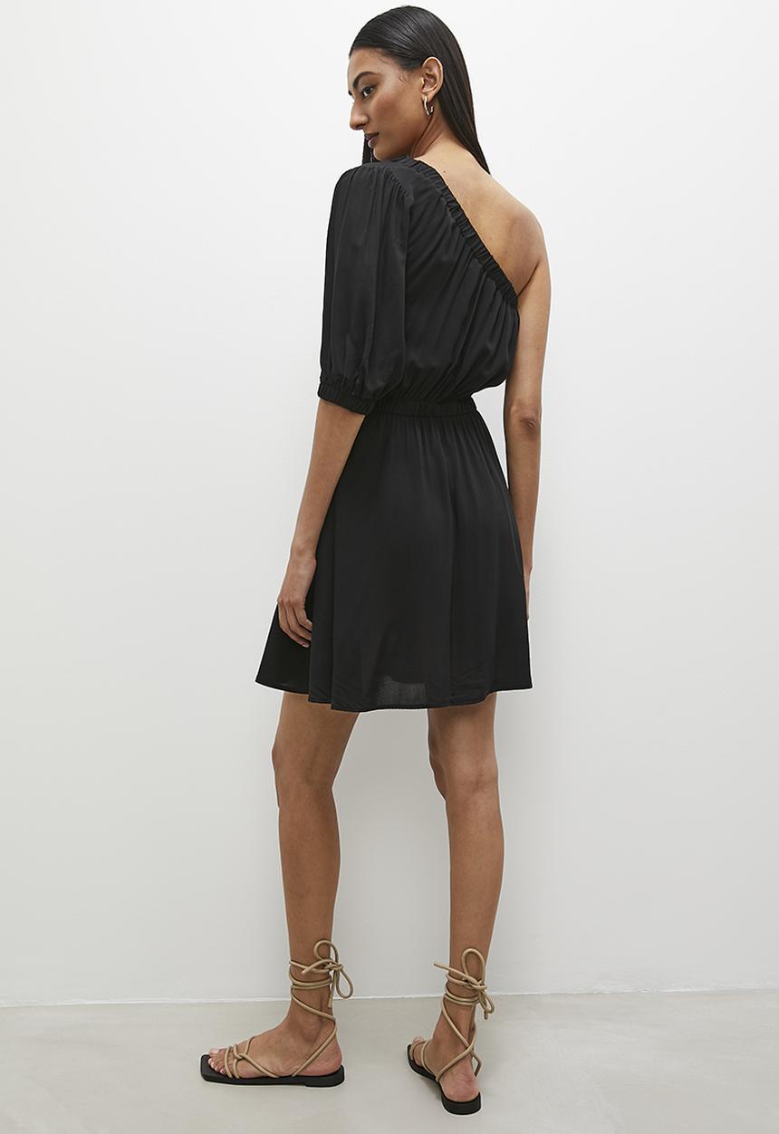 Superbalist - Asym mini dress - black