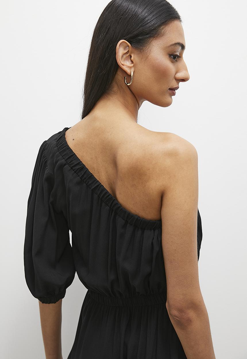 Superbalist - Asym mini dress - black