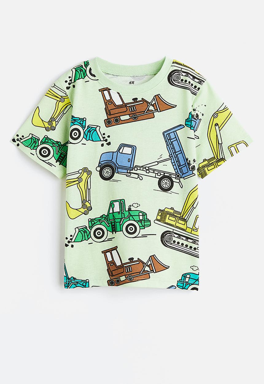 H&M - Cotton t-shirt - light green/diggers 
