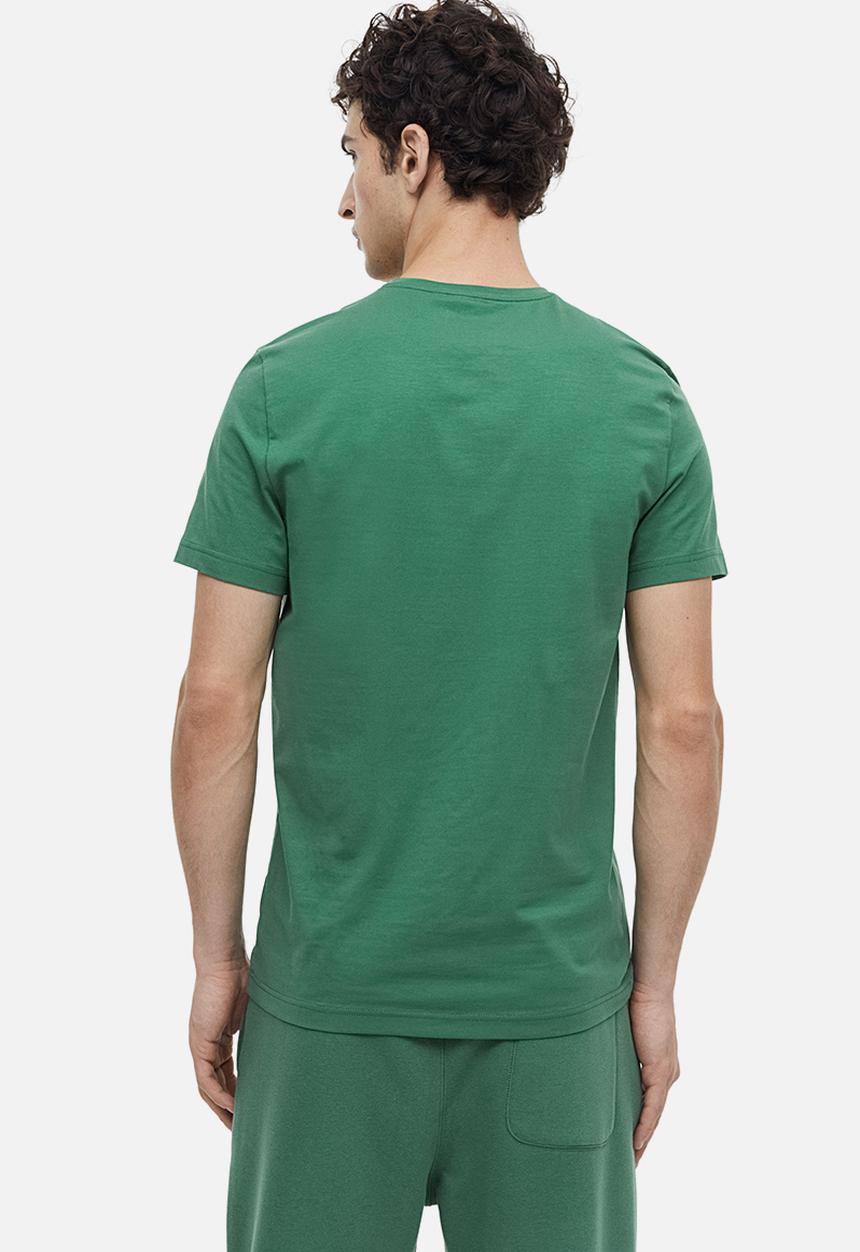 H&M - Slim fit v-neck t-shirt - green