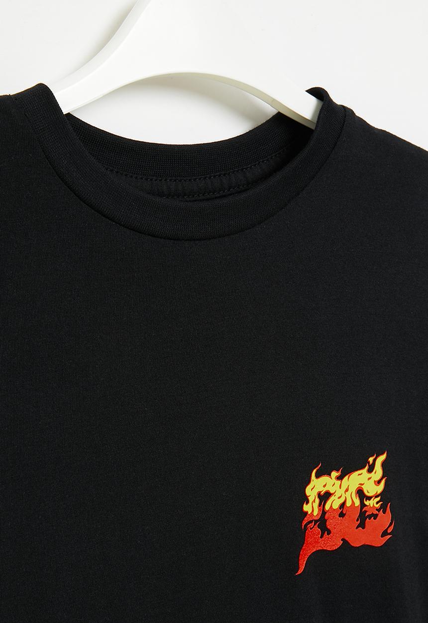 DC - Burner short sleeve boy - black