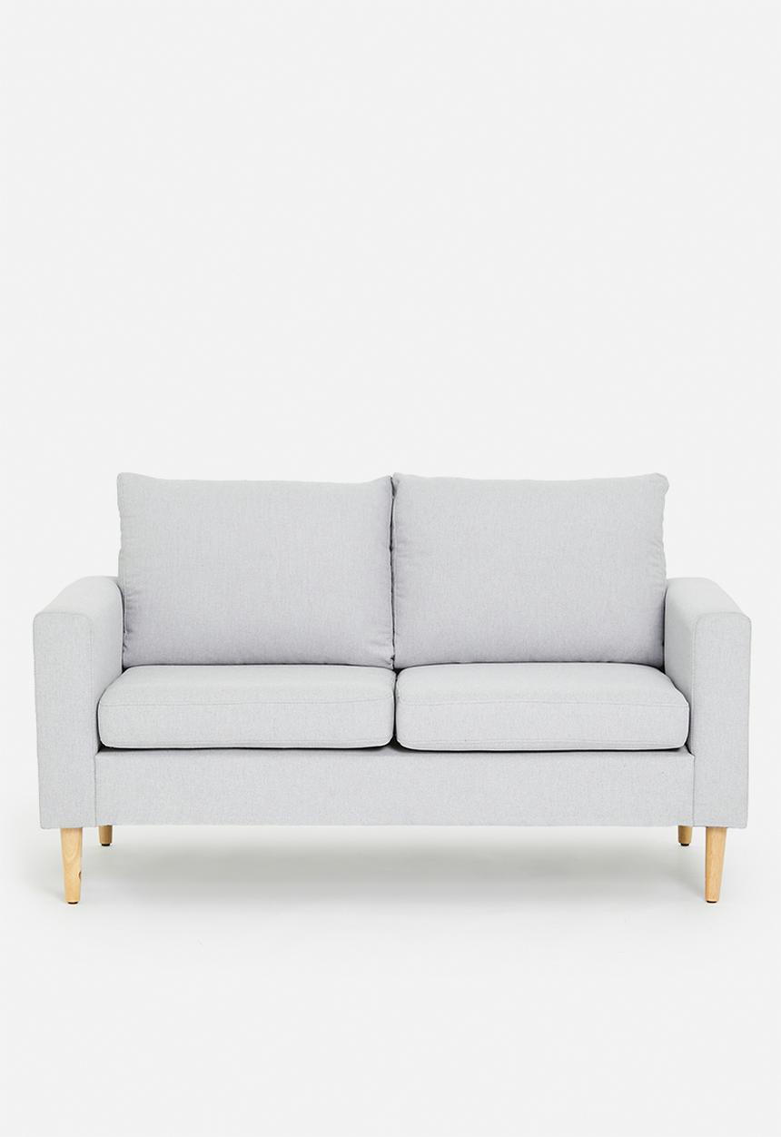 Sixth Floor - Ashton 2 seater sofa with ottoman - grey