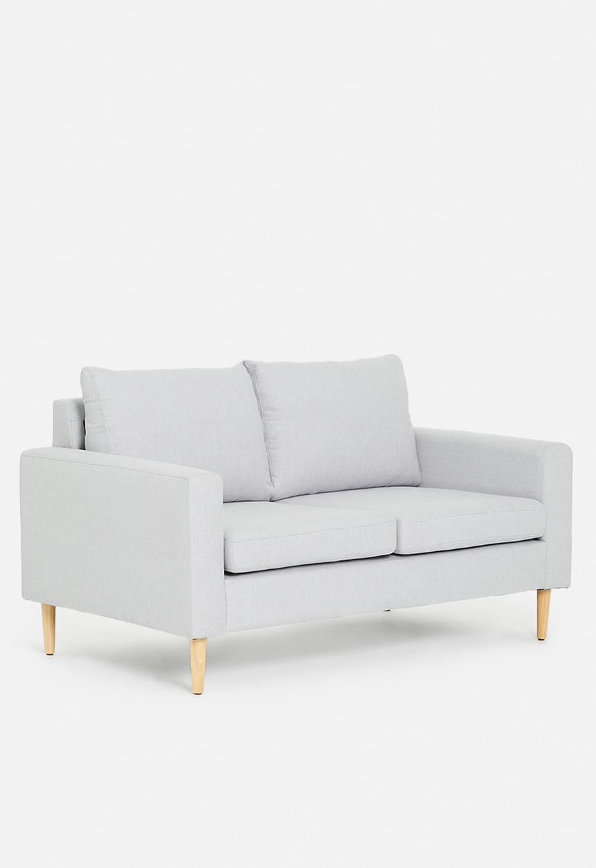 Sixth Floor - Ashton 2 seater sofa with ottoman - grey