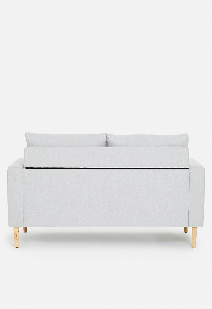 Sixth Floor - Ashton 2 seater sofa with ottoman - grey
