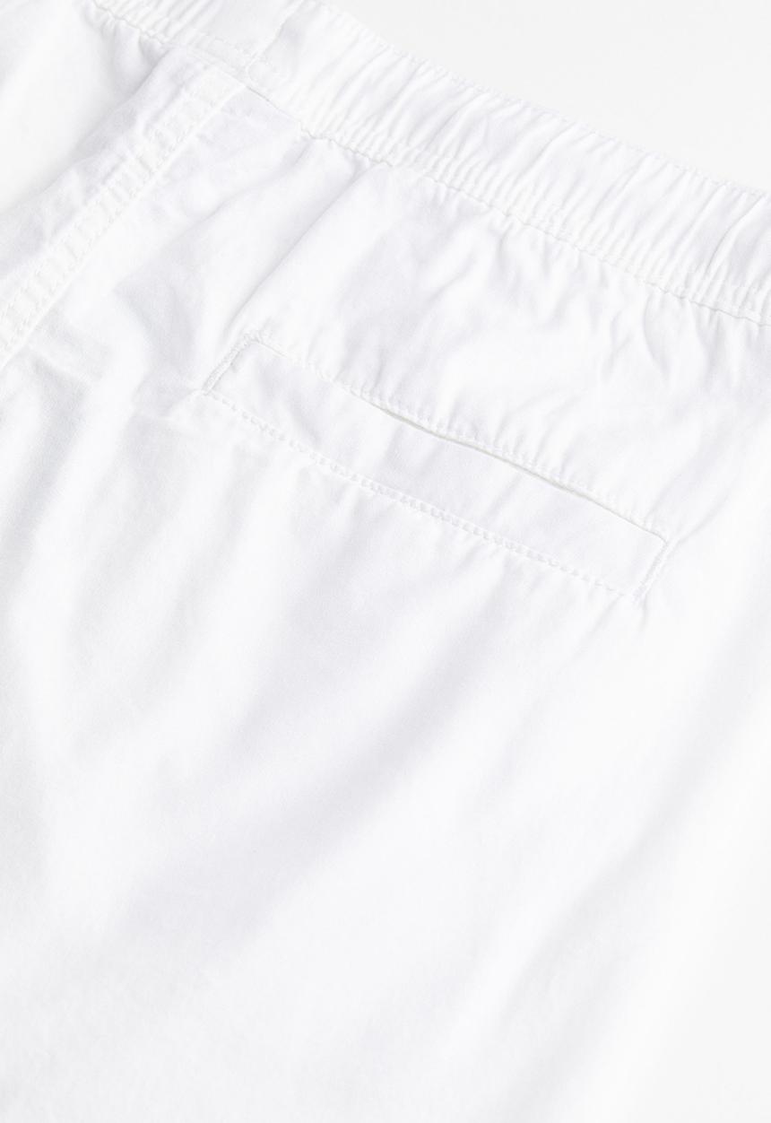 H&M - Regular fit cotton shorts - white