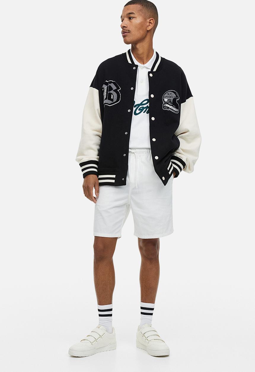 H&M - Regular fit cotton shorts - white