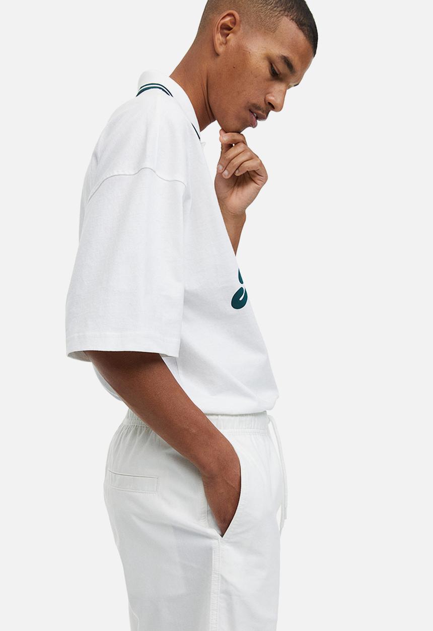 H&M - Regular fit cotton shorts - white