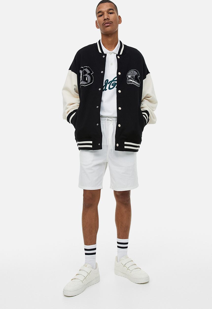 H&M - Regular fit cotton shorts - white