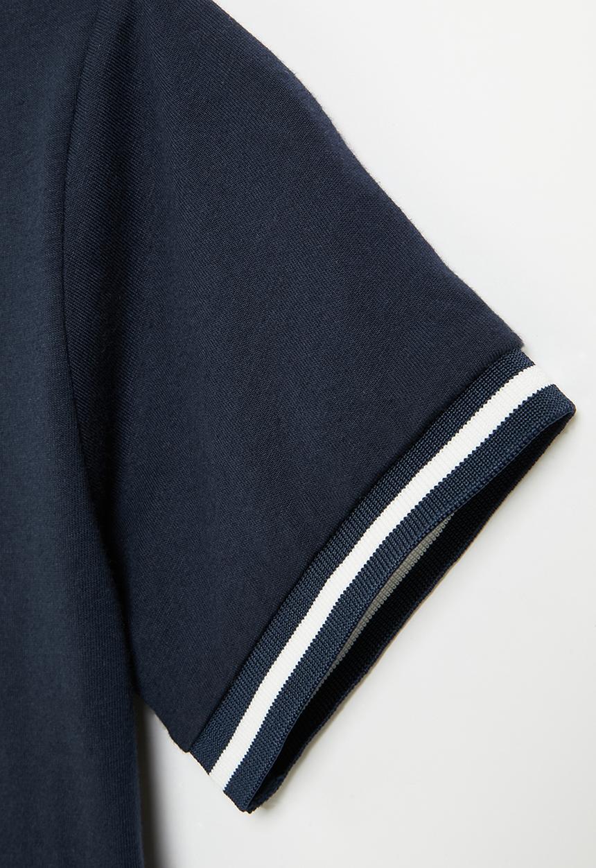 Pop Candy - Boys short sleeve golf shirt - navy & white