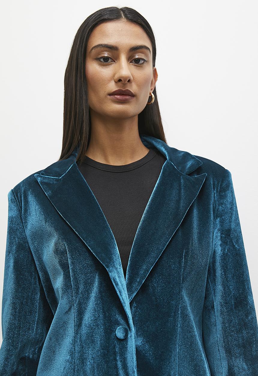 Superbalist - Velour co - ord - teal