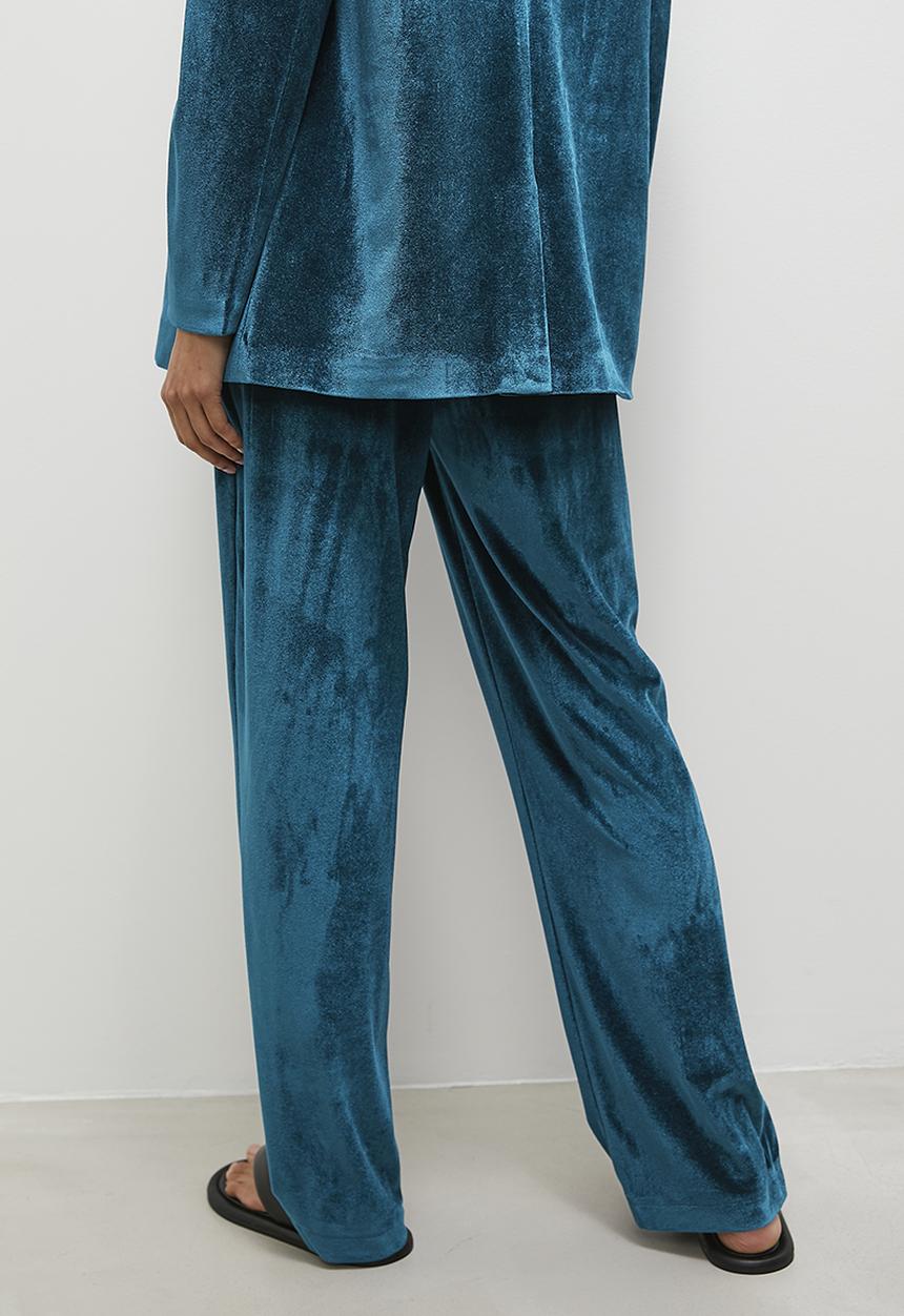 Superbalist - Velour co-ord straight leg - teal