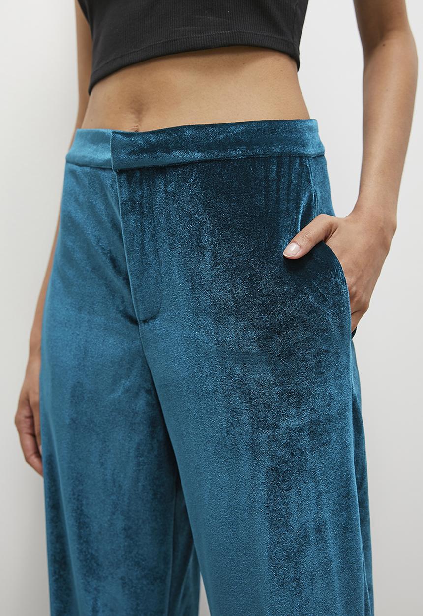 Superbalist - Velour co-ord straight leg - teal